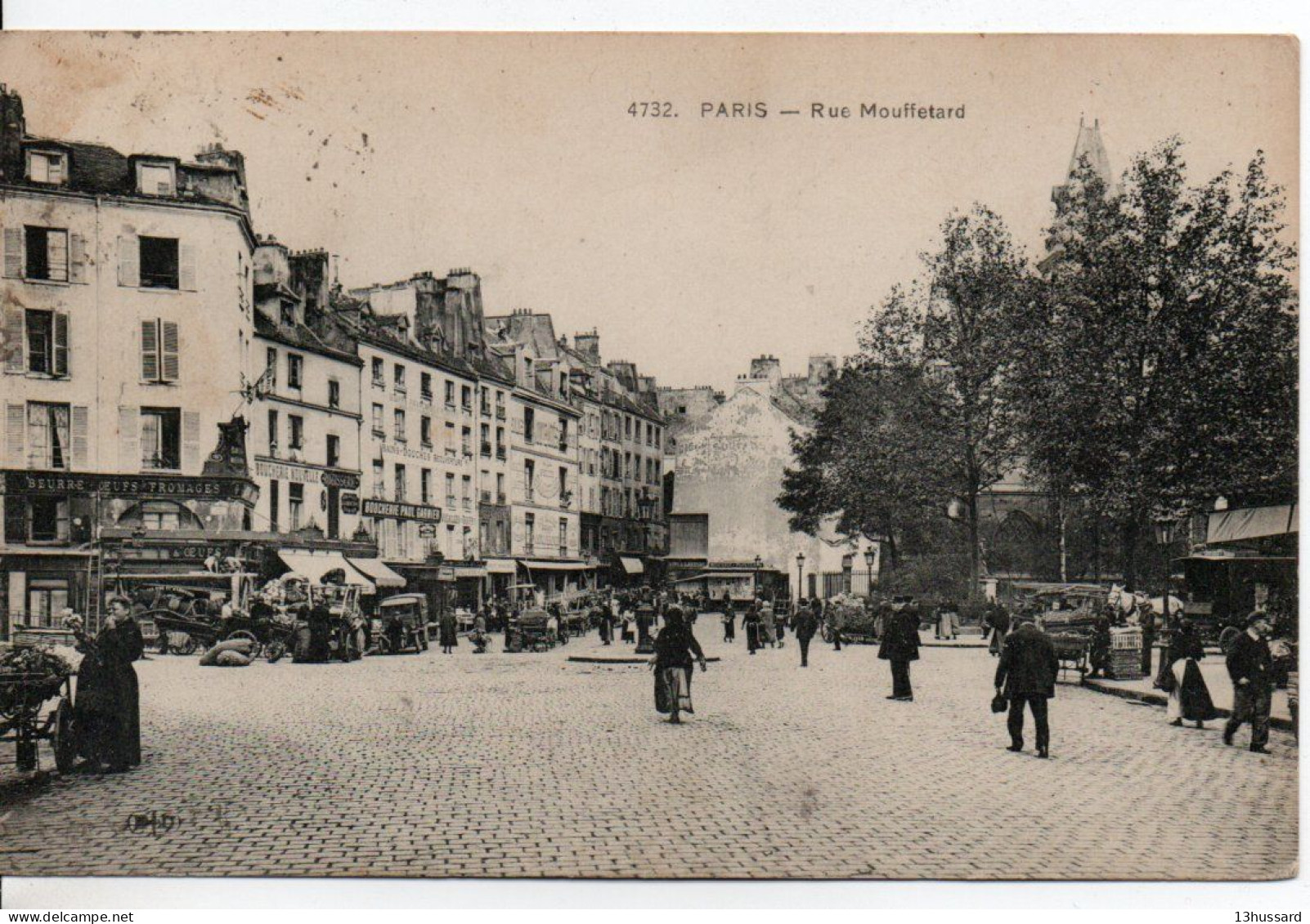 Carte Postale Ancienne Paris - Rue Mouffetard - District 05