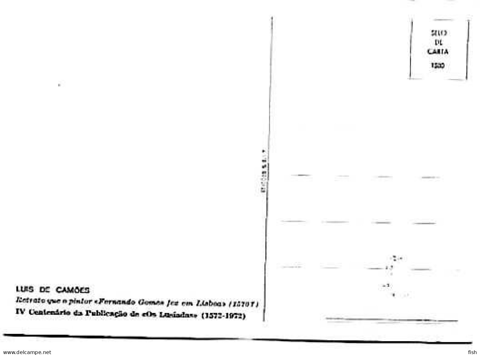 Portugal & Maximum Card, Luís De Camões, Retrato Por Fernando Gomes, IV Centenário De O Lusíadas, Ed. S.E.I.T  (67788) - Maximumkarten (MC)