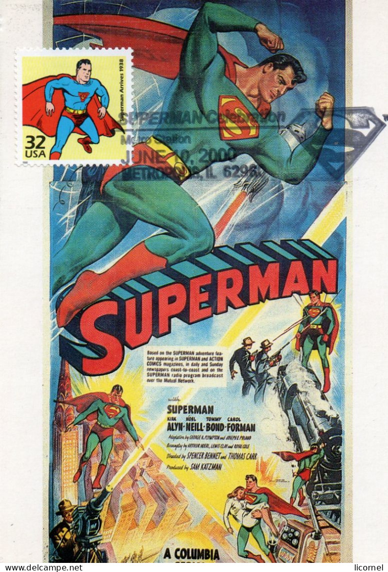 E U : Carte Maxi 2000 : SUPERMAN - Maximum Cards