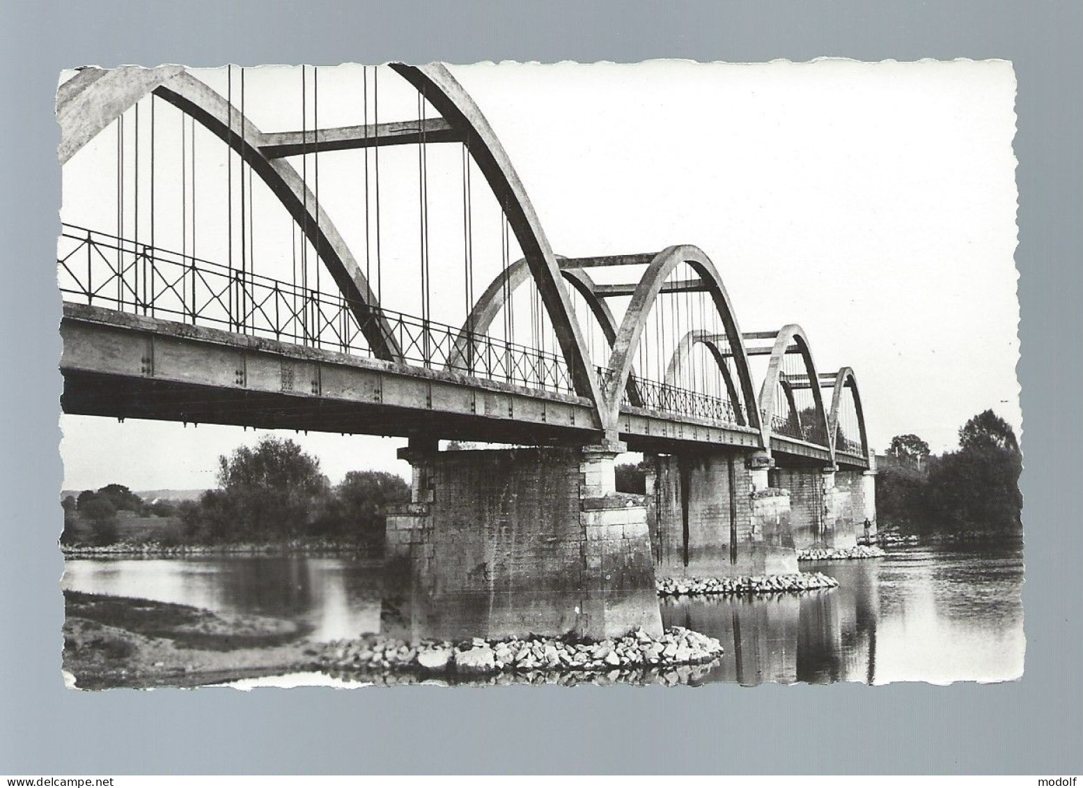 CPSM Dentelée - 39 - Chaussin - Pont De Longwy - Non Circulée - Sonstige & Ohne Zuordnung