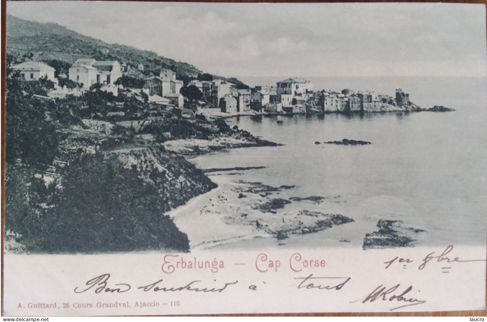 Erbalunga. Cap Corse. Édition Guittard 116 Précurseur Dos Non Divisé Avant 1904 - Sonstige & Ohne Zuordnung