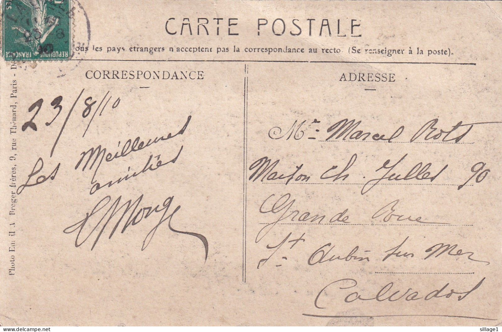 [06] Alpes Maritimes > Antibes Coin Du Port Photo A. Breger Frères Paris Carte Postale Animée Ancienne Originale Rare - Sonstige & Ohne Zuordnung