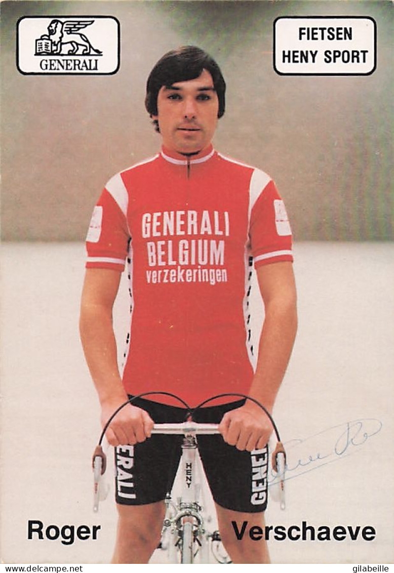 Vélo Coureur Cycliste Belge Roger Verschaeve - Team Generali Belgium- Cycling - Cyclisme - Ciclismo - Wielrennen- Dedica - Cycling