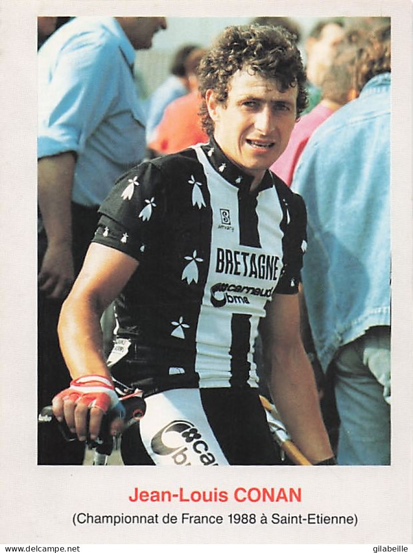 Vélo Coureur Cycliste Francais Jean Louis Conan - - Cycling - Cyclisme - Ciclismo - Wielrennen- - Zonder Classificatie