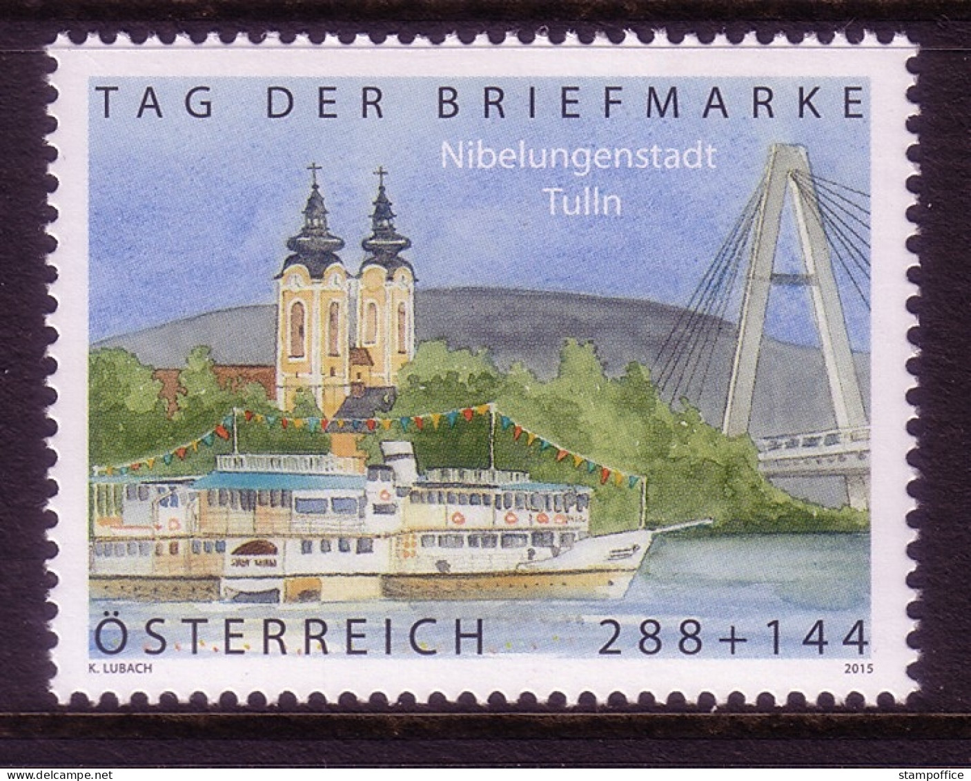 ÖSTERREICH MI-NR. 3218 POSTFRISCH(MINT) TAG DER BRIEFMARKE 2015 NIBELUNGENSTADT TULLN - Unused Stamps