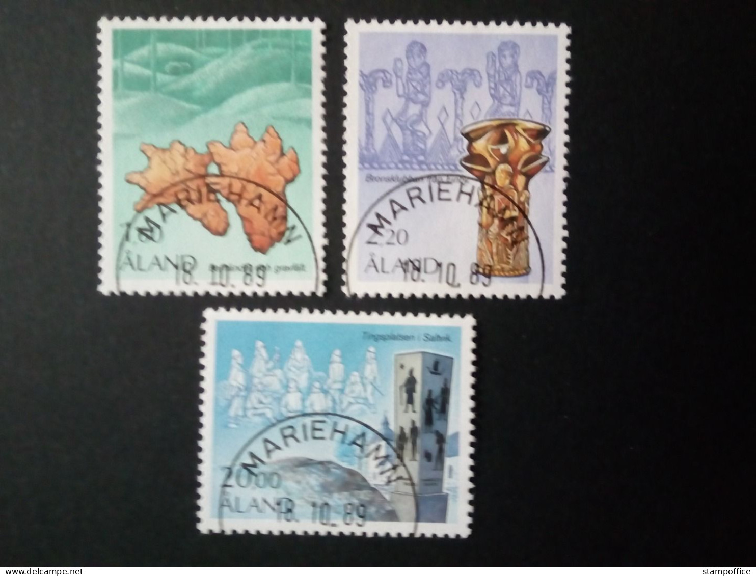 ALAND MI-NR. 16-18 GESTEMPELT(USED) GESCHICHTE DER INSEL 1986 - Aland