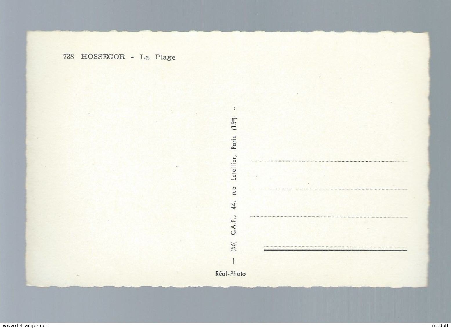 CPSM Dentelée - 40 - Hossegor - La Plage - Beau Plan Avec Voitures - Non Circulée - Hossegor