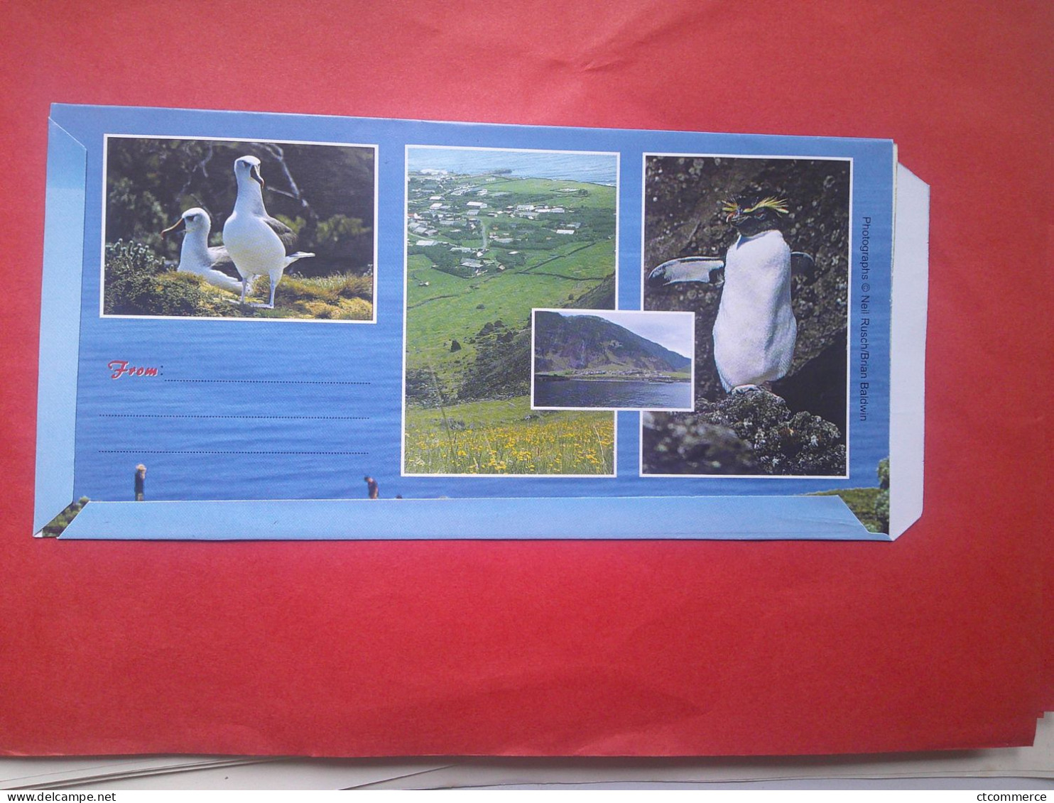 Tristan Da Cunha Aerogramme, Island Birds & Views, Oiseaux - Tristan Da Cunha