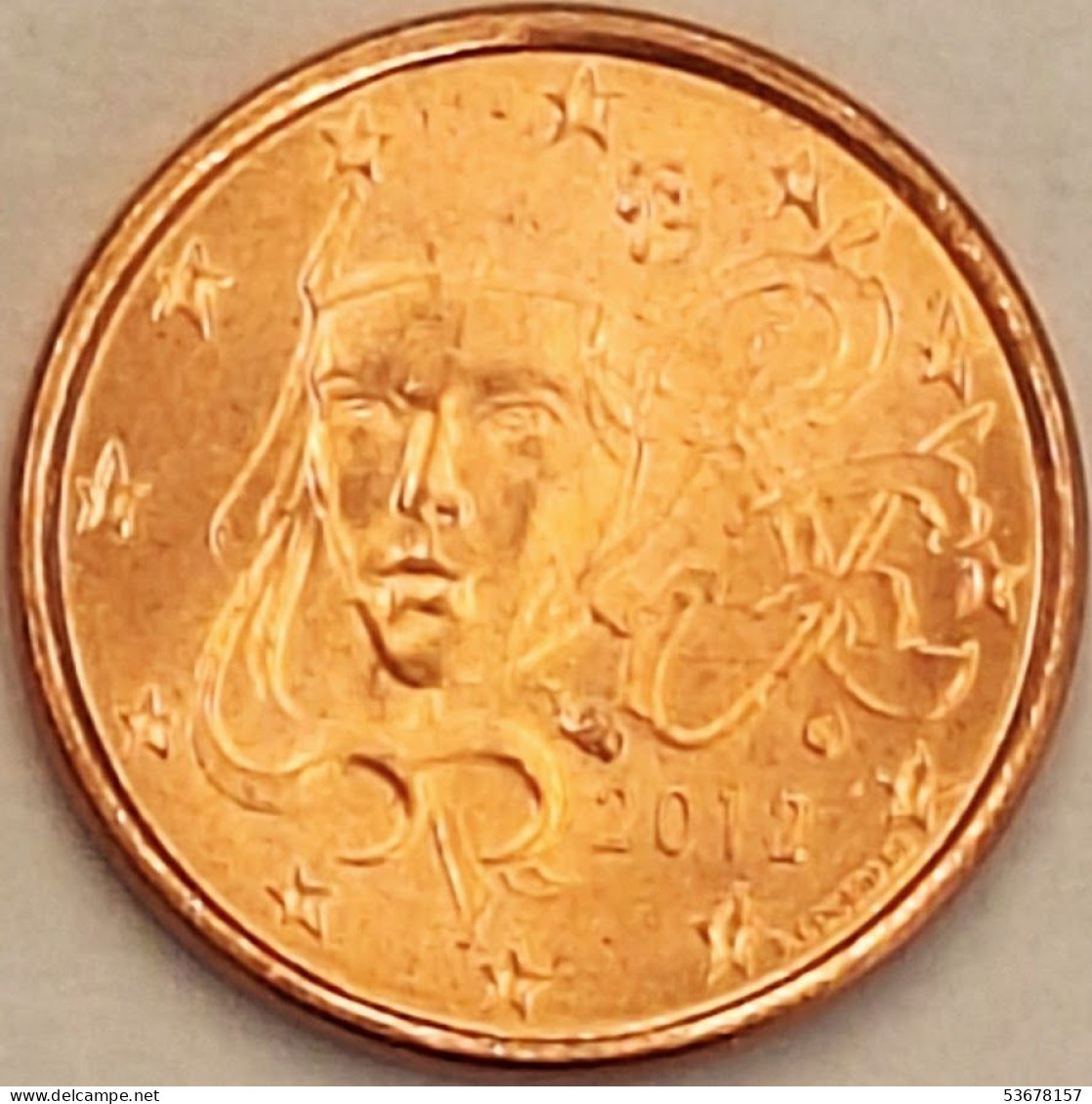 France - Euro Cent 2012, KM# 1282 (#4367) - Francia