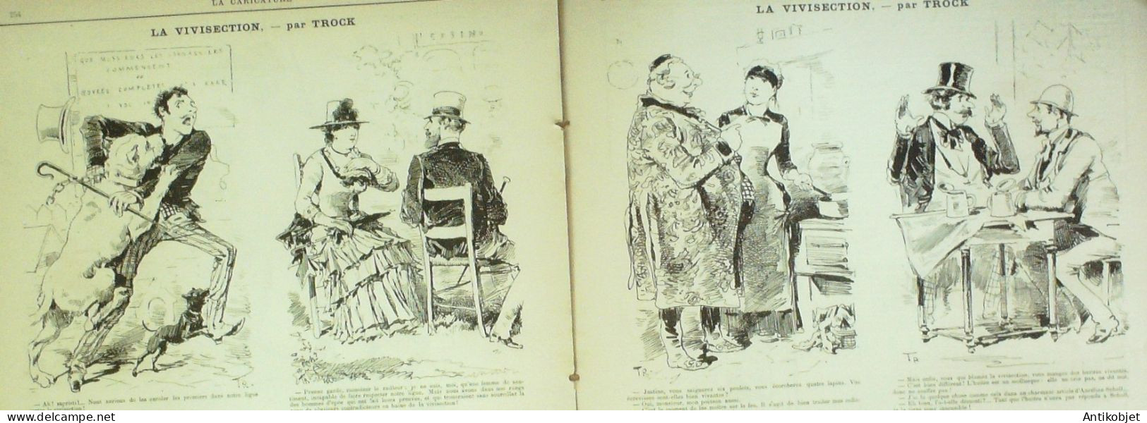 La Caricature 1883 N°189 Colonel Ramollot Et Le Divorce Draner Noris Jules Claretie Robida - Magazines - Before 1900