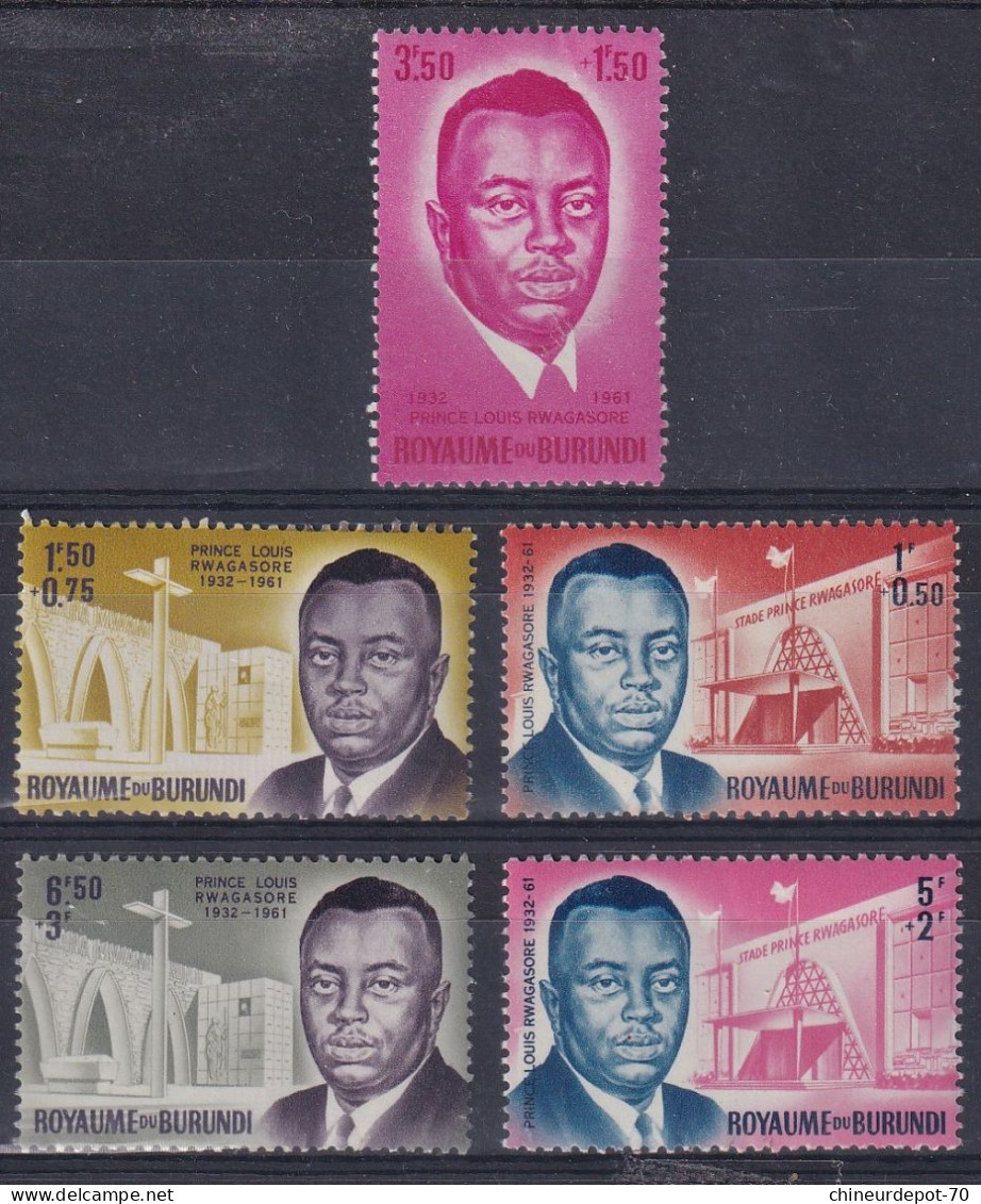 1961 PRINCE LOUIS RWAGASORE DU BURUNDI Neufs Sans Charnières ** - Ungebraucht