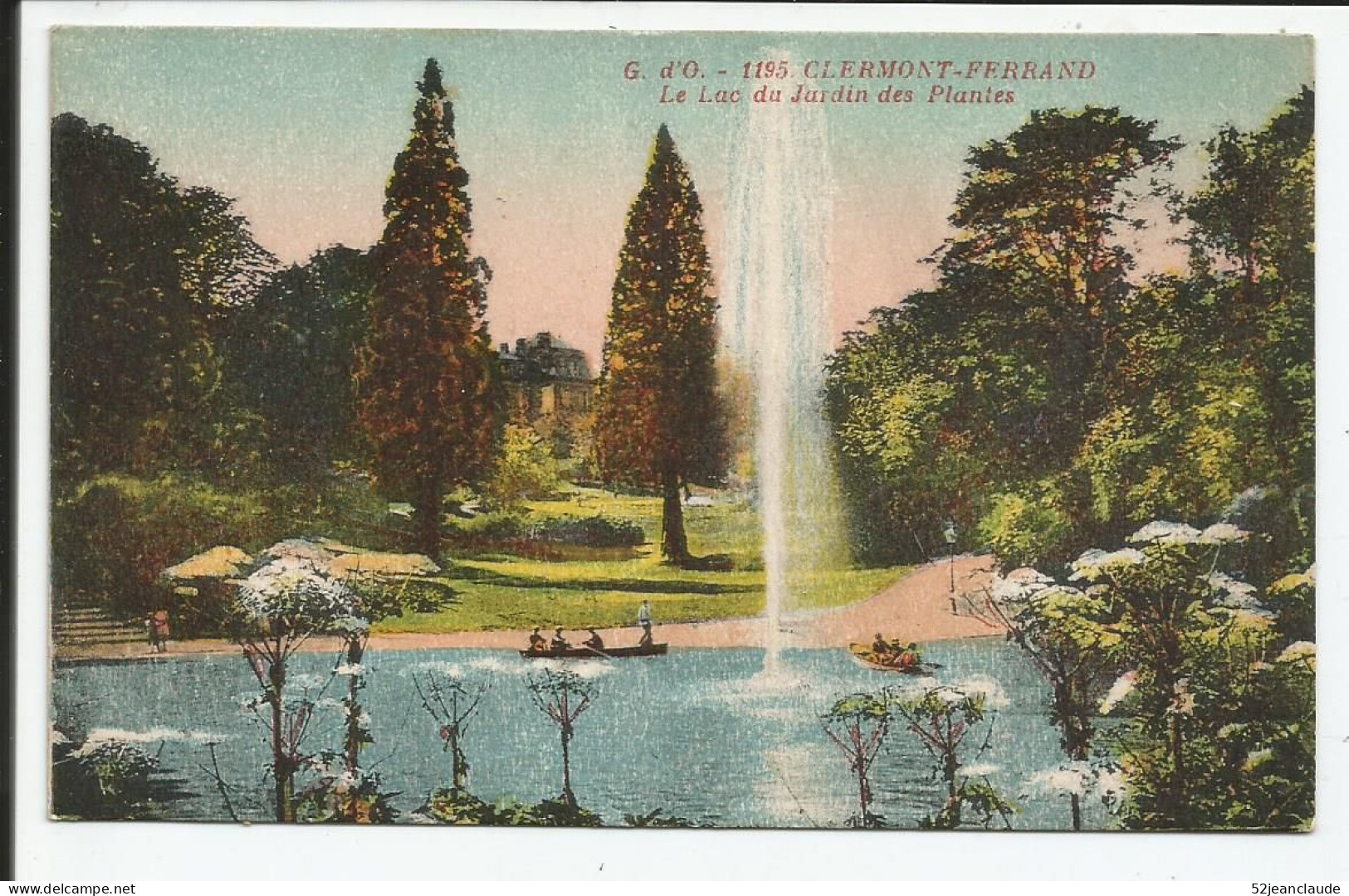 Le Lac Du Jardin Des Plantes   1934    N° 1195 - Clermont Ferrand