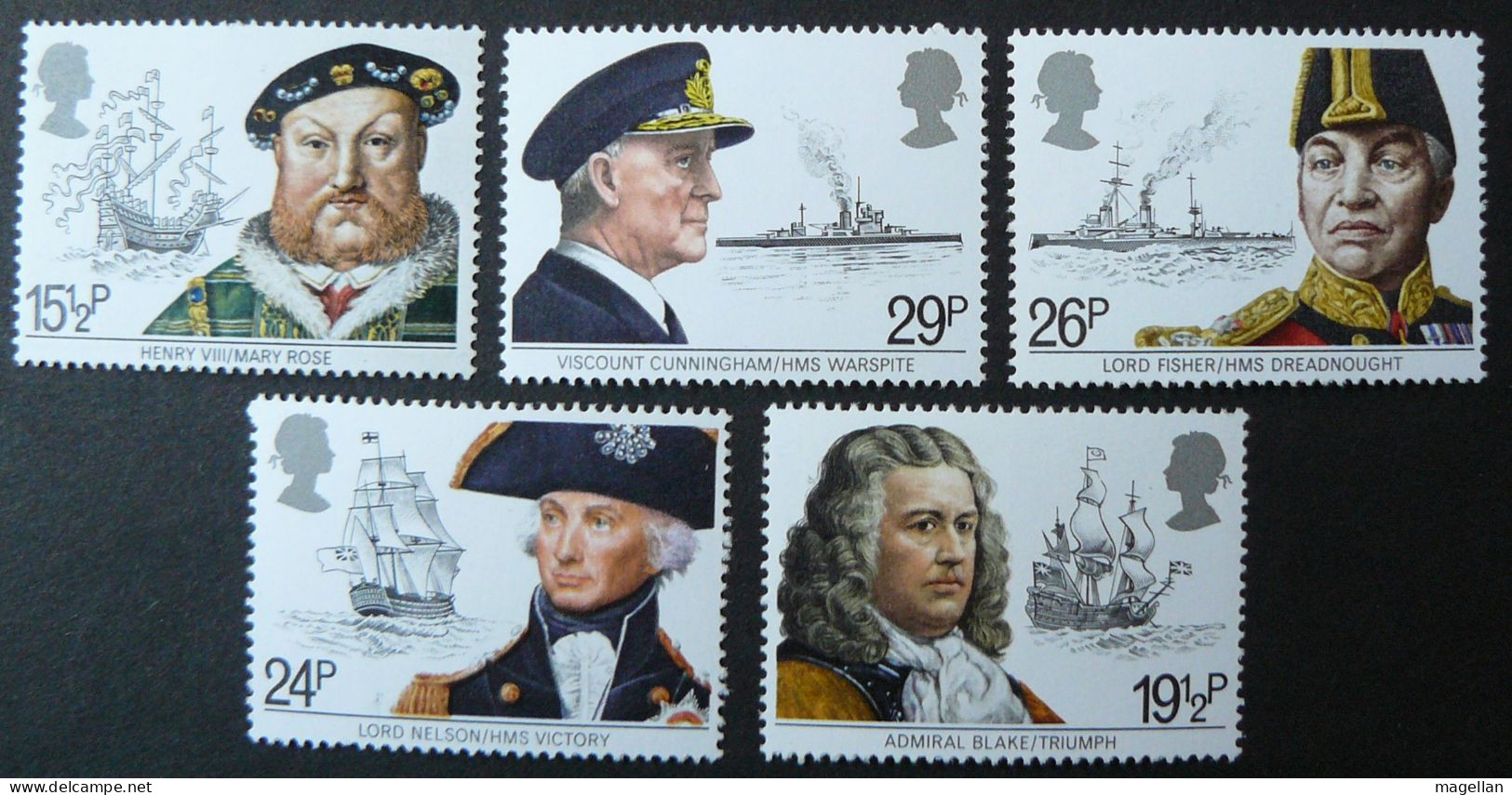 Grande-Bretagne - Yv. 1047/1051 Neufs ** (MNH) - 2005 - Bateaux - Voiliers - Schiffe