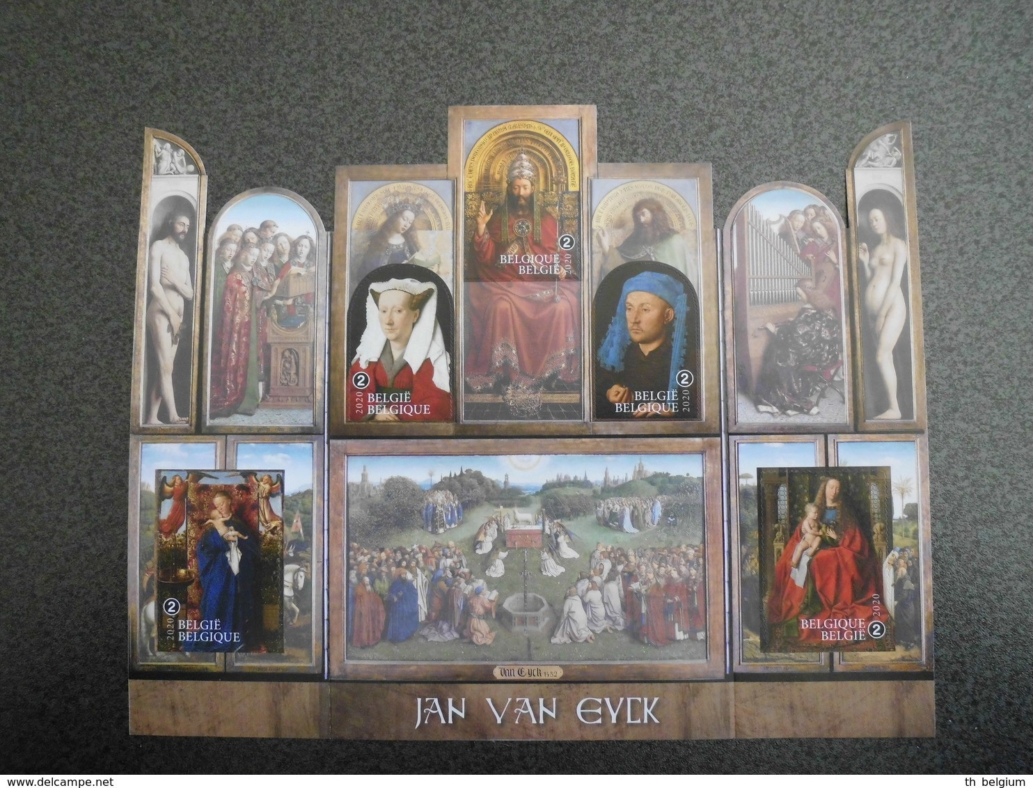 België Belgium 2020 - Schilder Lam Gods Jan Van Eyck - Painter Paintings Ghent Altarpiece - Adoration Of The Mystic Lamb - Ungebraucht