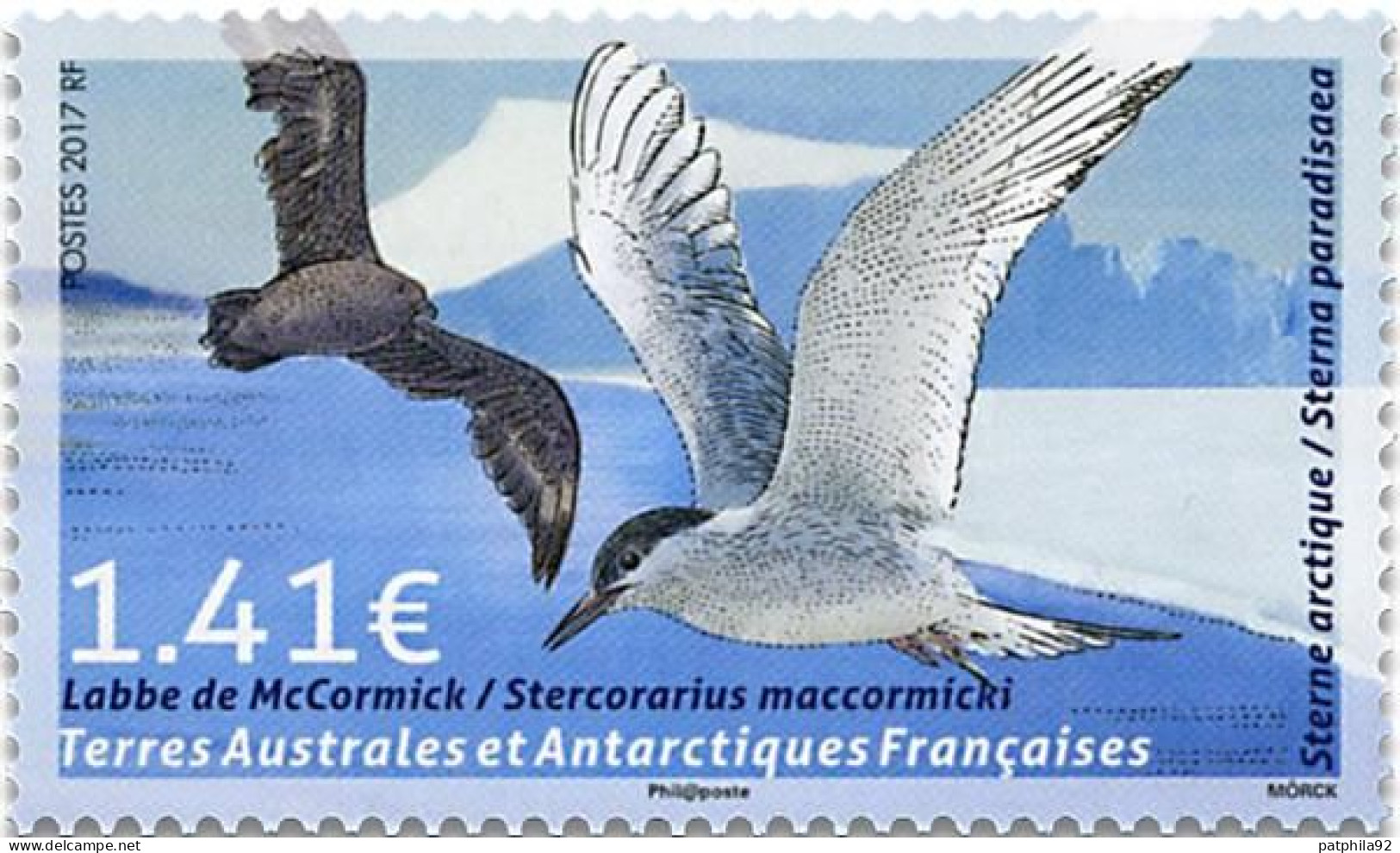 Timbre TAAF N° 820/821 Neuf** MNH Luxe Oiseaux Des Régions Arctiques Et Antarctiques. - Ungebraucht