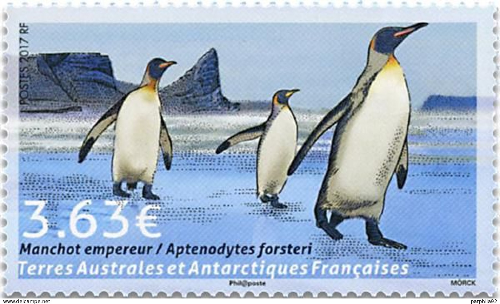 Timbre TAAF N° 820/821 Neuf** MNH Luxe Oiseaux Des Régions Arctiques Et Antarctiques. - Ongebruikt