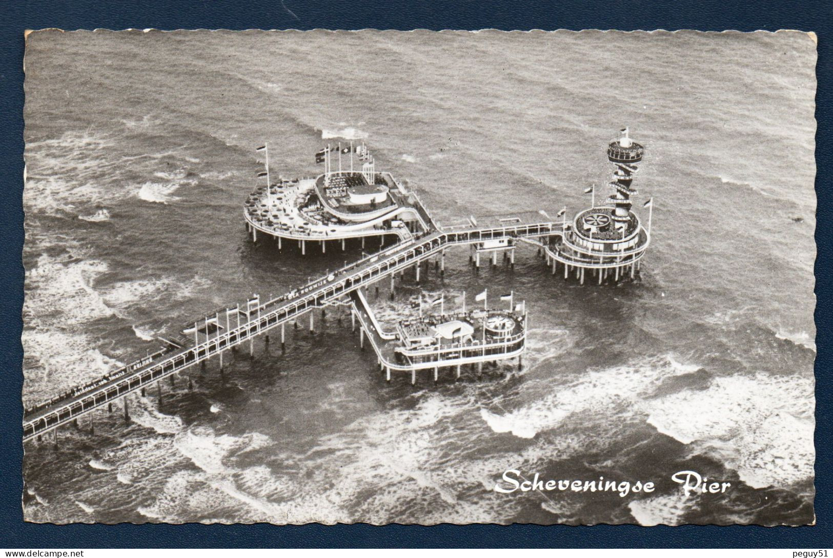 Scheveningen. Scheveningse Pier. Vue Aérienne. Jetée Inaugurée En 1961. (Propr. Van Der Walk). 1962 - Scheveningen