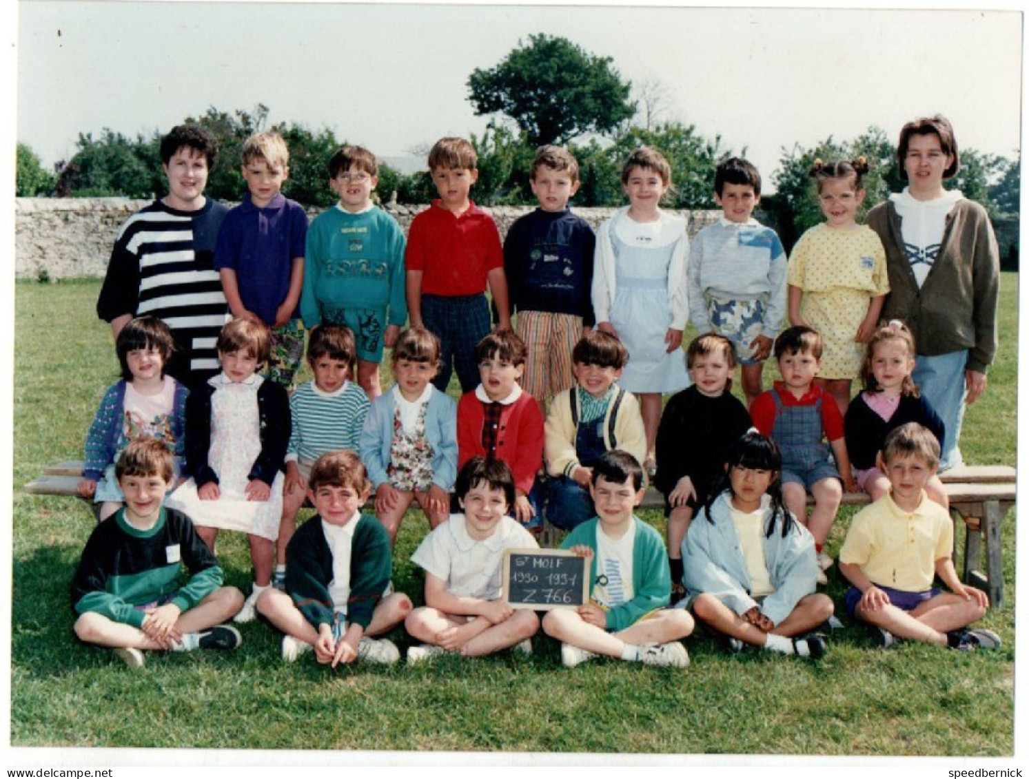 Photo De Classe Saint St MOLF 44 France - école Elève Enfant Année 1990 -1991 Photos Scolaires Angers - Personnes Identifiées