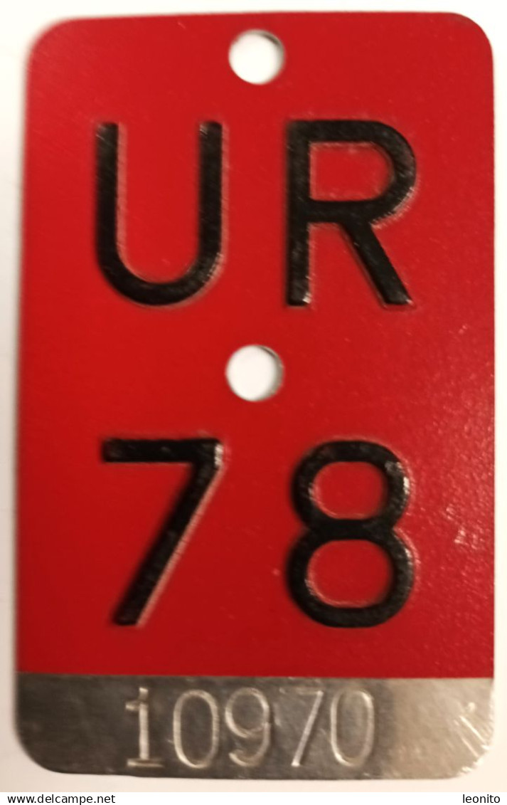 Velonummer Uri UR 78 - Number Plates