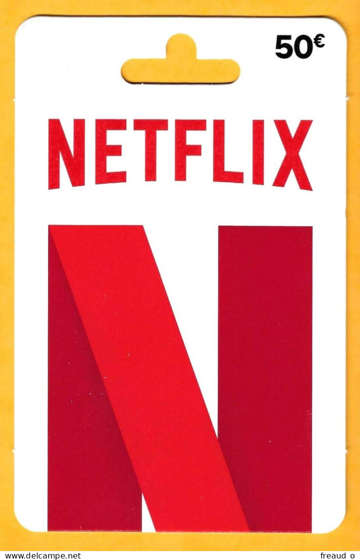 Carte Cadeau NETFLIX 50€ - 1221 - - Cartes Cadeaux