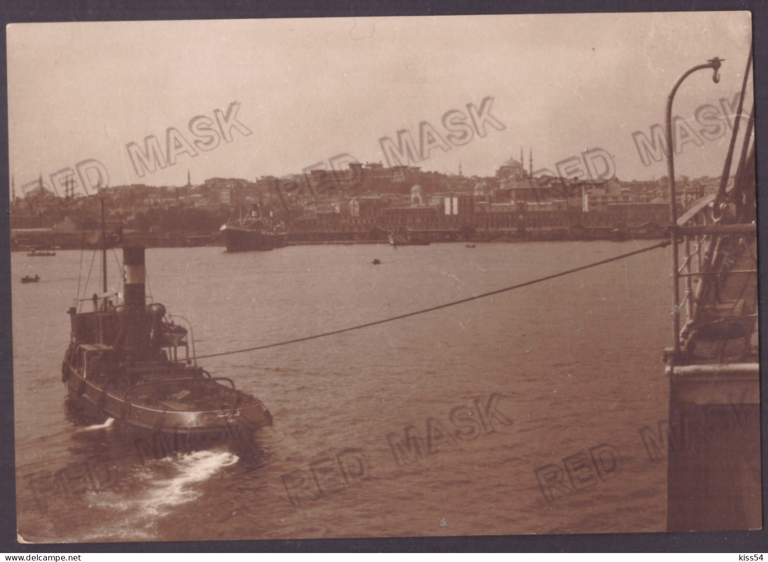 TR 02 - 22823 CONSTANTINOPLE, Harbor, Turkey - Old Postcard, Real Photo ( 14/9,5 Cm ) - Unused - Turchia