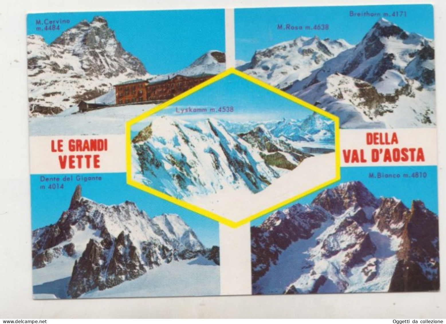 Le Grandi Vette Della Valle D'Aosta, 5 Vedute - Valle D'Aosta  - Cartolina  Non Viaggiata - (1324) - Autres & Non Classés