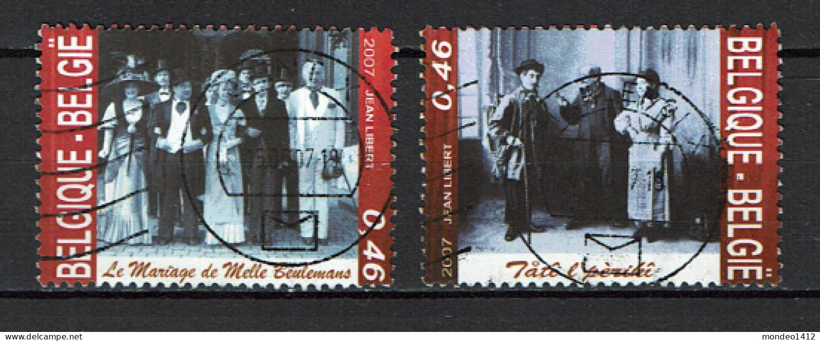 België OBP 3626 + 3628 - Volkstheater, Théâtre Populaire - Used Stamps