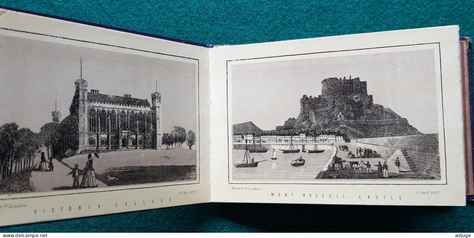 "The PRINCE'S ALBUM Of JERSEY" Carnet De 12 Gravures De 1858 à 1865* Rock Br. & Payne  TOP- Cf. Scans - Other & Unclassified