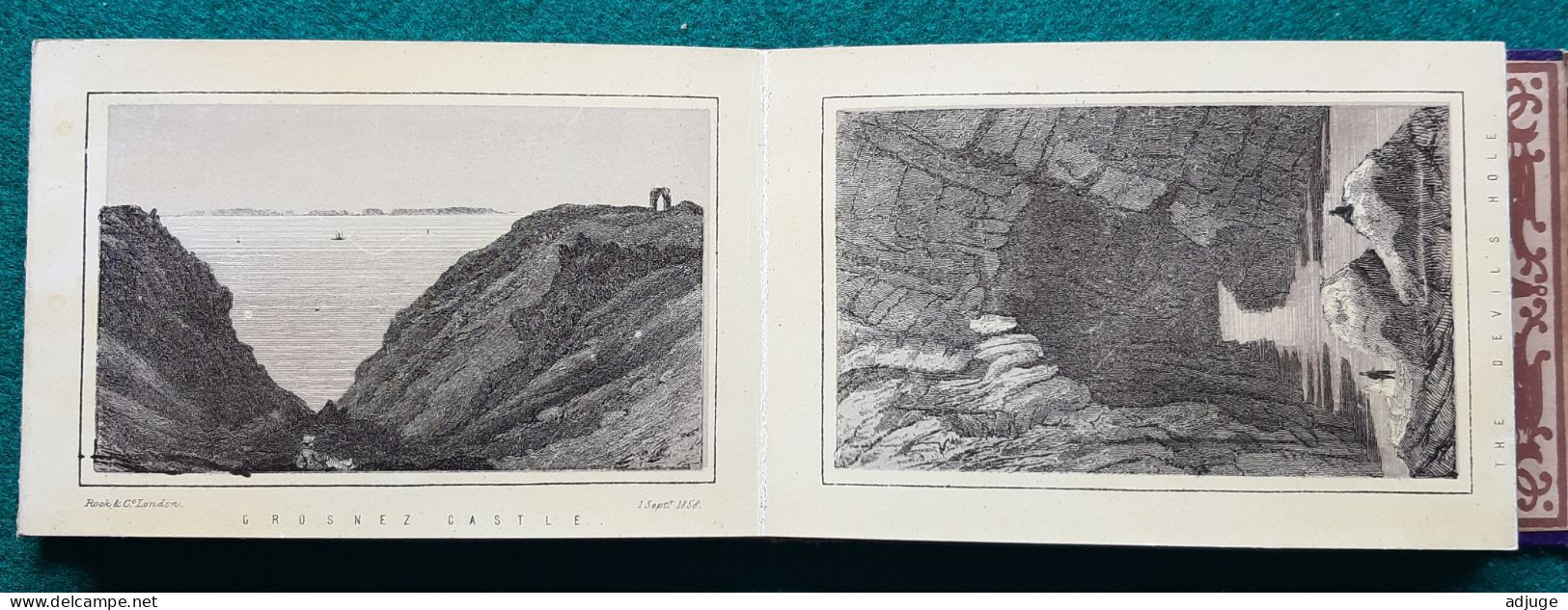 "The PRINCE'S ALBUM Of JERSEY" Carnet De 12 Gravures De 1858 à 1865* Rock Br. & Payne  TOP- Cf. Scans - Sonstige & Ohne Zuordnung