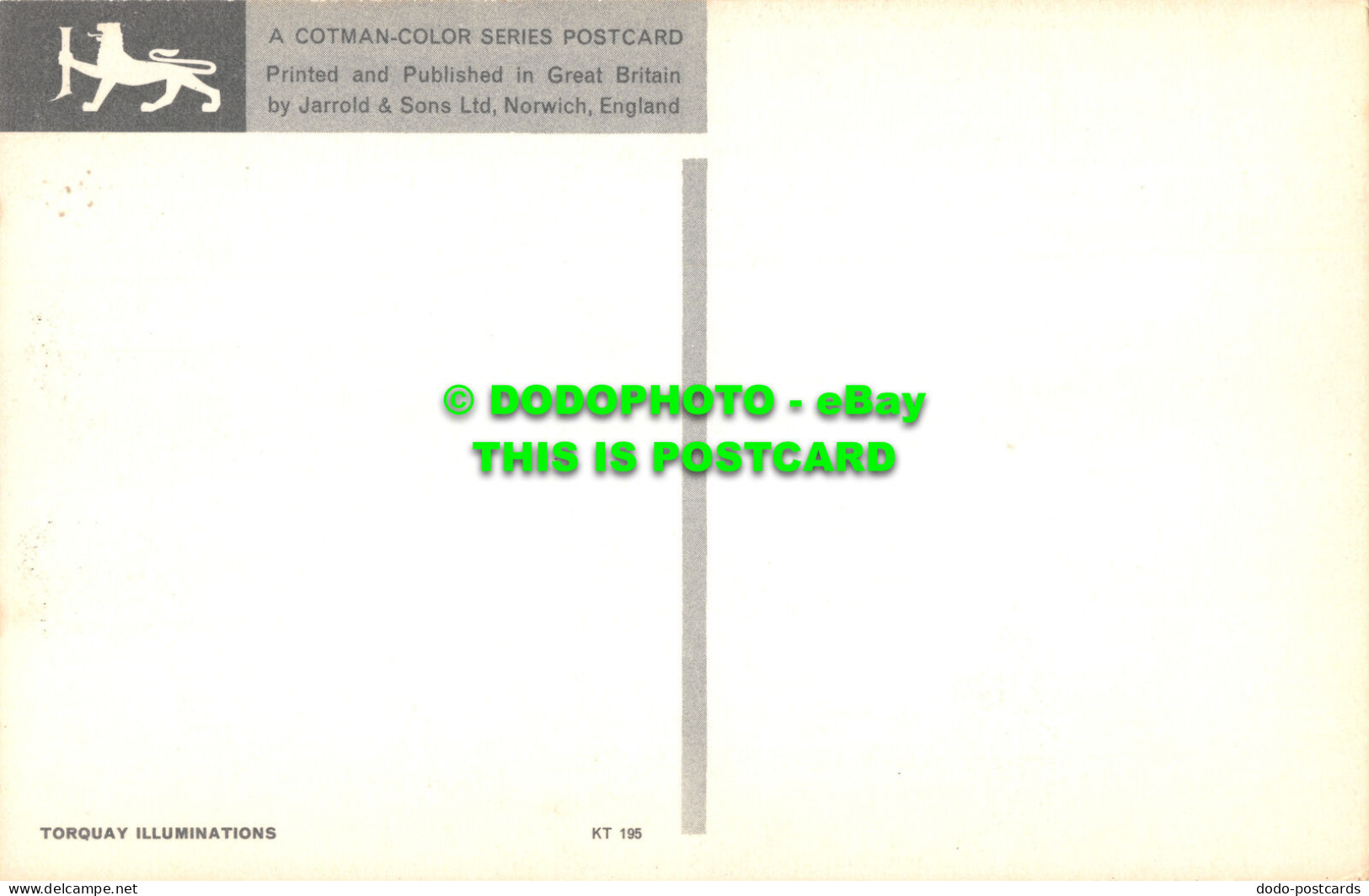R527477 Torquay Illuminations. Jarrold. Postcard - World