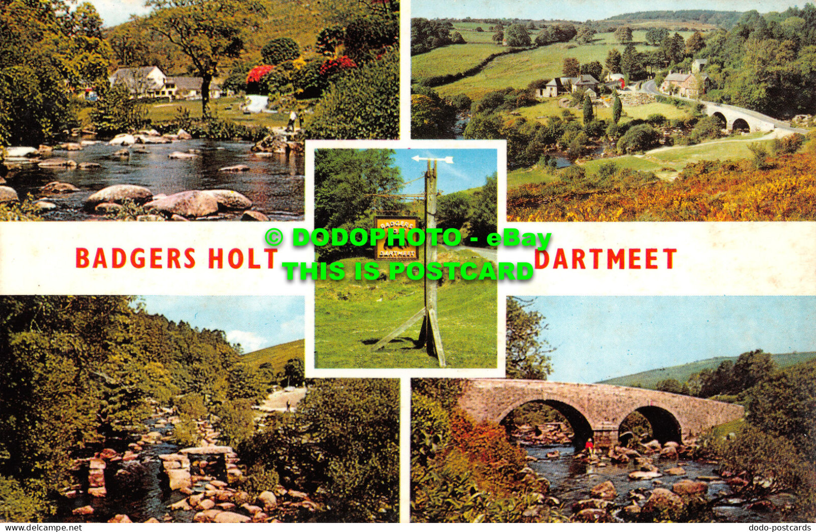 R527479 Badgers Holt. Dartmeet. Dartmeet Bridge. Jarrold. Multi View - World