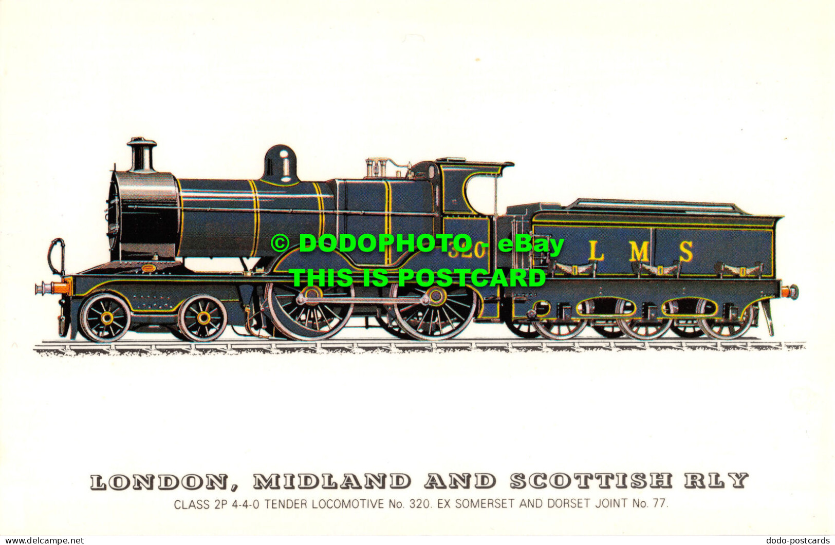 R526924 London. Midland And Scottish Rly. Class 2 P. 4 4 0. Tender Locomotive No - Otros & Sin Clasificación
