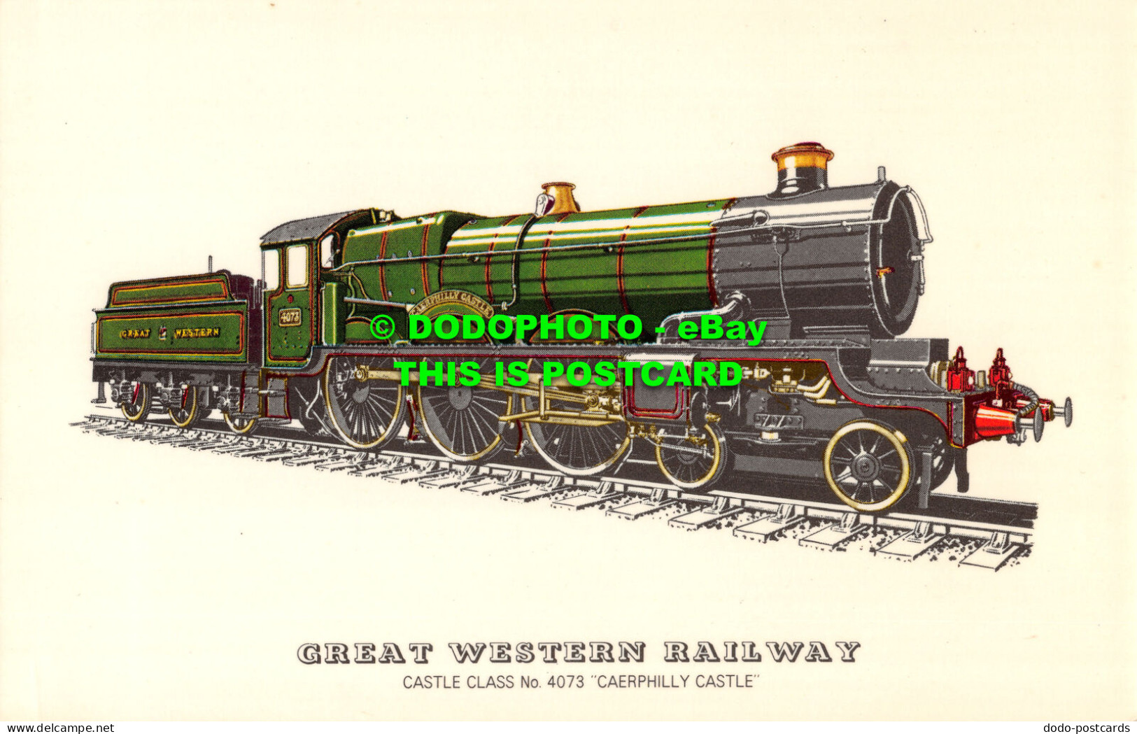 R526925 Great Western Railway. Castle Class No. 4073. Caerphilly Castle. Prescot - World