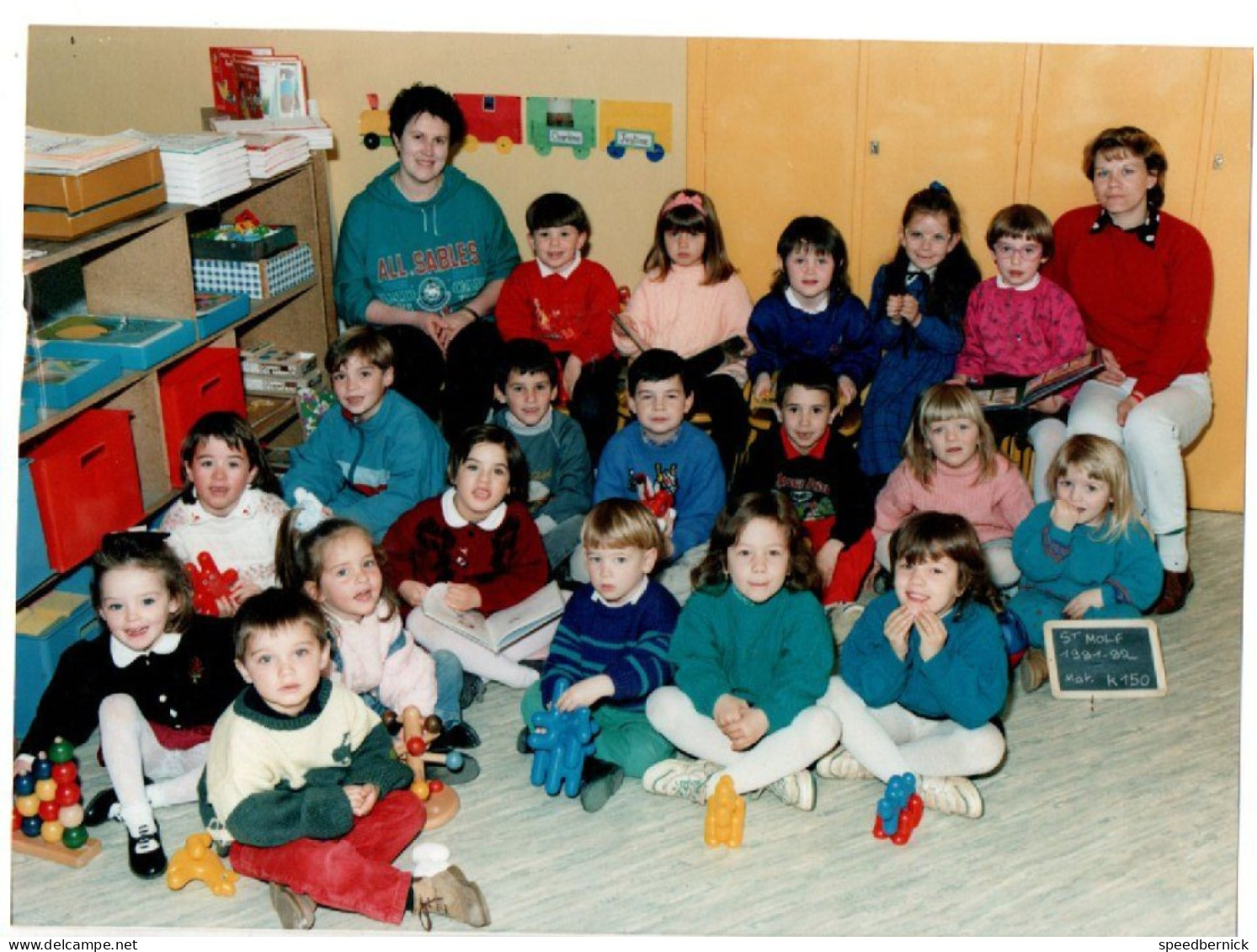 Photo De Classe Saint St MOLF 44 France - école Elève Enfant Année 1991 -1992 Photos Scolaires - Identifizierten Personen