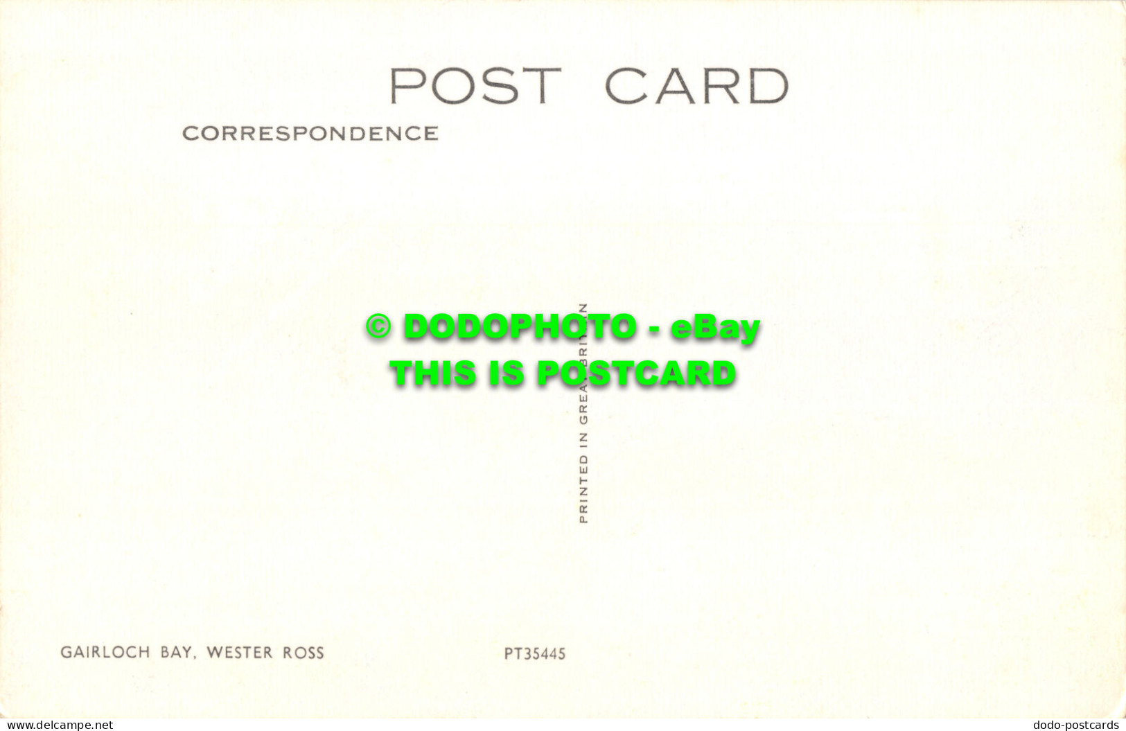 R527152 Wester Ross. Gairloch Bay. Postcard - World