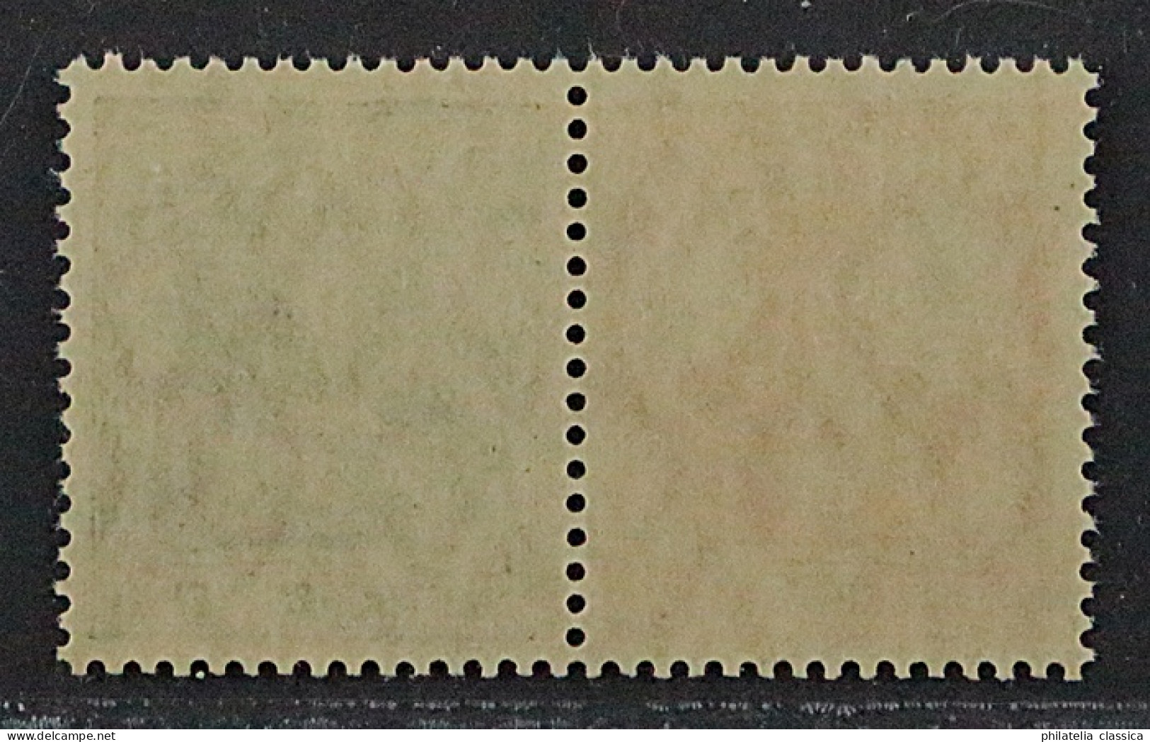 1918, Dt.Reich Zusammendruck W 6 Ab ** Germania 7 1/2 Pfg. + 5 Pfg, KW 200,-€ - Cuadernillos & Se-tenant