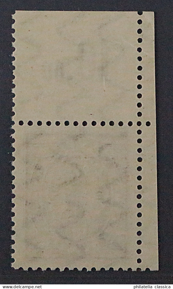Dt. Reich  132 III POR II **  2 Mk. OHNE AUFDRUCK, Oberrand-RARITÄT, KW 900,- € - Unused Stamps