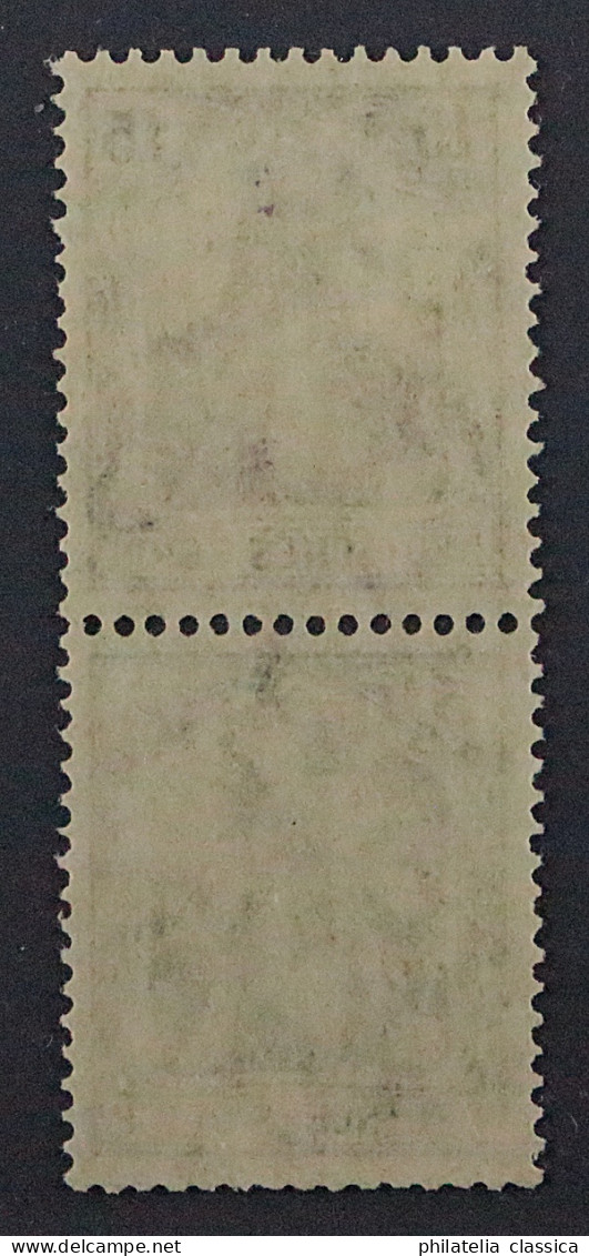 1917 Dt.Reich Zusammendruck S 6 Aa ** Germania 15 Pfg.+5 Pfg. Postfrisch, 300,-€ - Carnets & Se-tenant