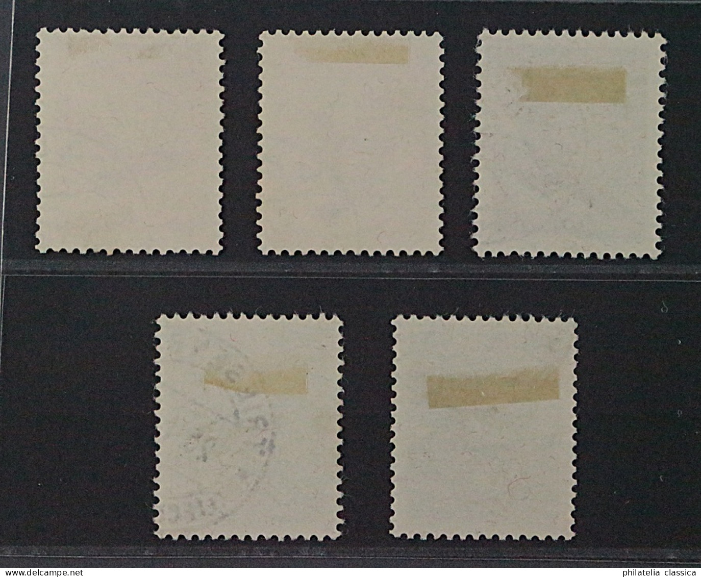 Liechtenstein 143-47 X, Adler 10-50 Rp. Papier X, Sauber Gestempelt, KW 350,- € - Gebruikt