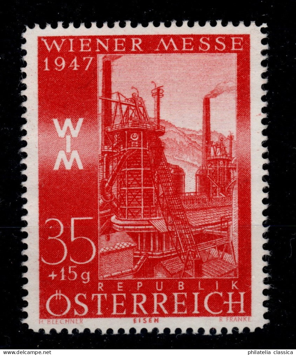 ÖSTERREICH 809 P II, ANK 817 P (*) Messe 18 Gr. PROBEDRUCK,  Fotoattest 1000,-€ - Unused Stamps