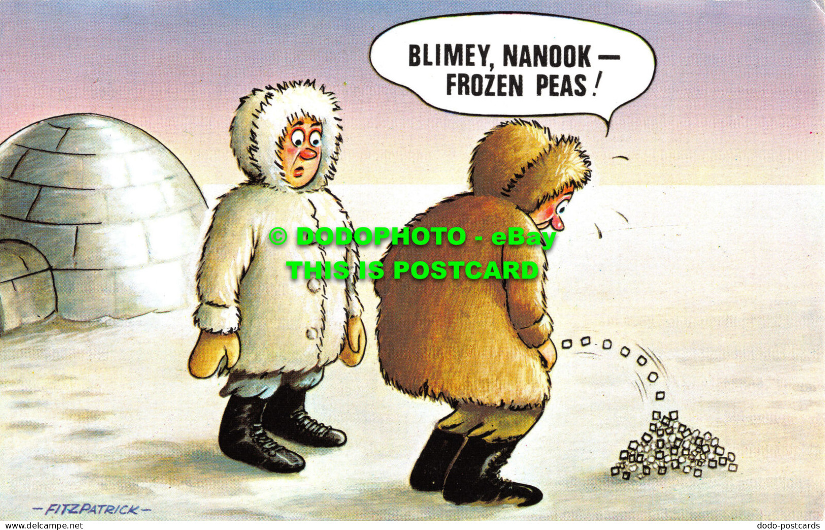 R526939 Blimey. Nanook. Frozen Peas. Bamforth. Comic Series No. 885. Fitzpatrick - World