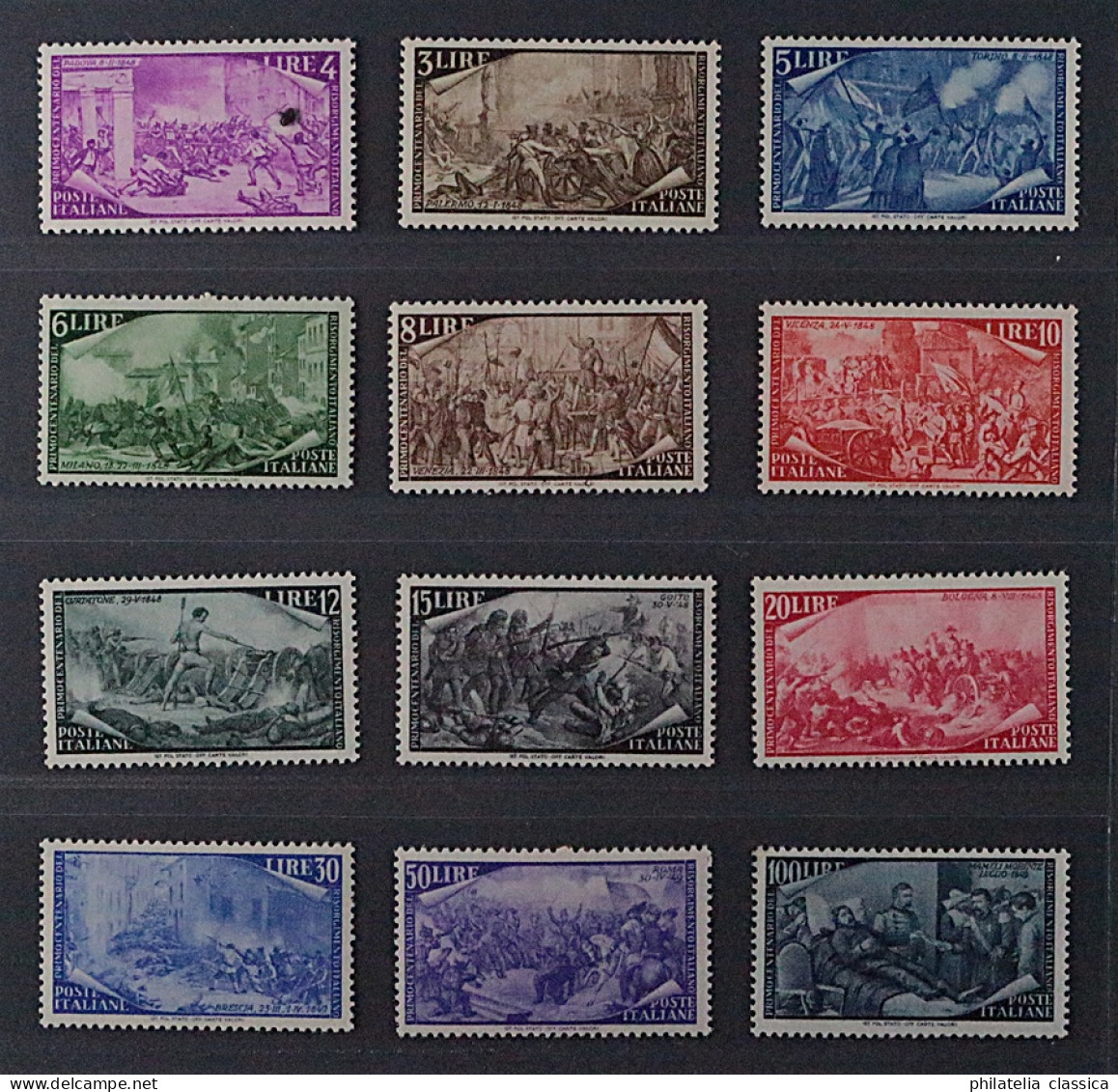 Italien  748-59 **  3-100 L. Kpl Ohne Eilmarke, 12 Werte, Postfrisch, KW 450,- € - 1946-60: Nieuw/plakker