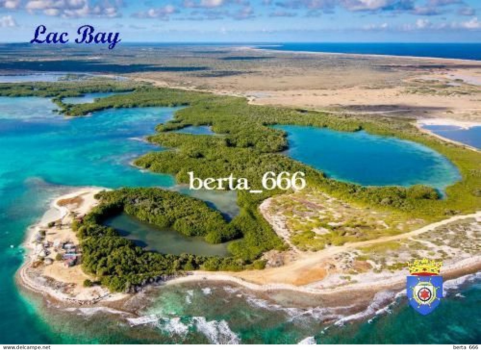 Bonaire Lac Bay Aerial View New Postcard - Bonaire