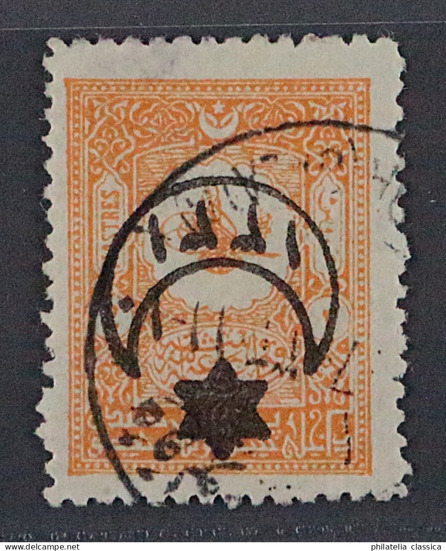 1915, TÜRKEI 271 K, 2 Pia. Aufdruck KOPFSTEHEND Stern Sechsstrahlig, SELTEN - Usati