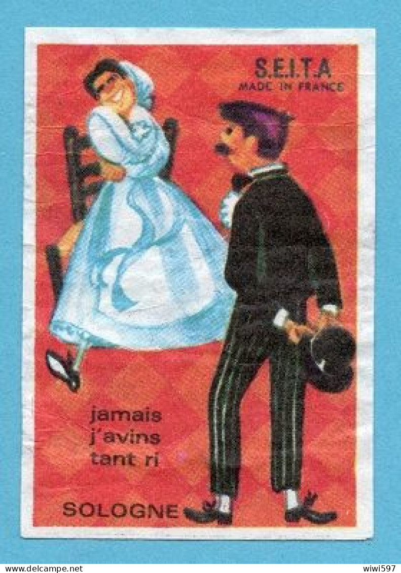 ÉTIQUETTE DE BOITE D' ALLUMETTES- CHANSONS DE FRANCE 1 BIS - SOLOGNE - Matchbox Labels