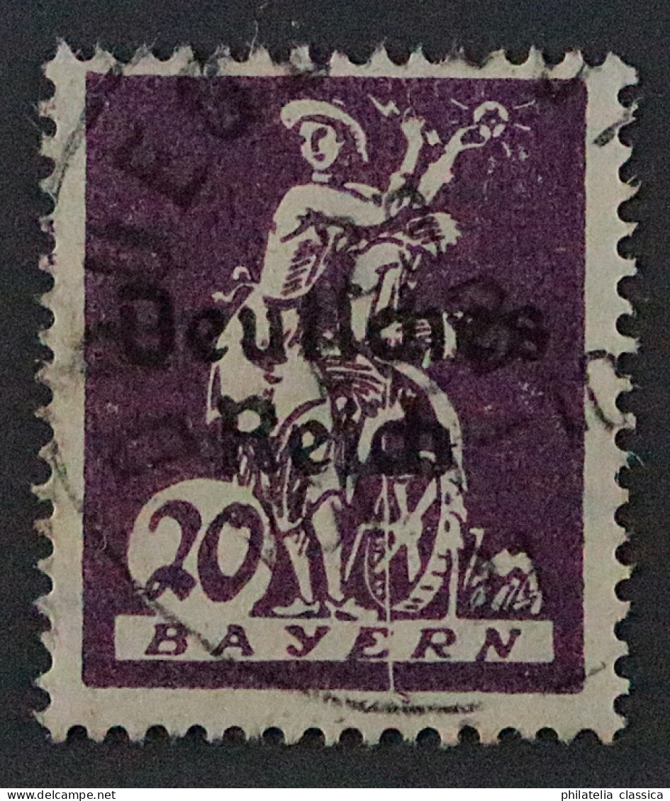 Dt. Reich 122 PF XIV, PLATTENFEHLER-RARITÄT, Gestempelt, Geprüft KW 450,- € - Used Stamps
