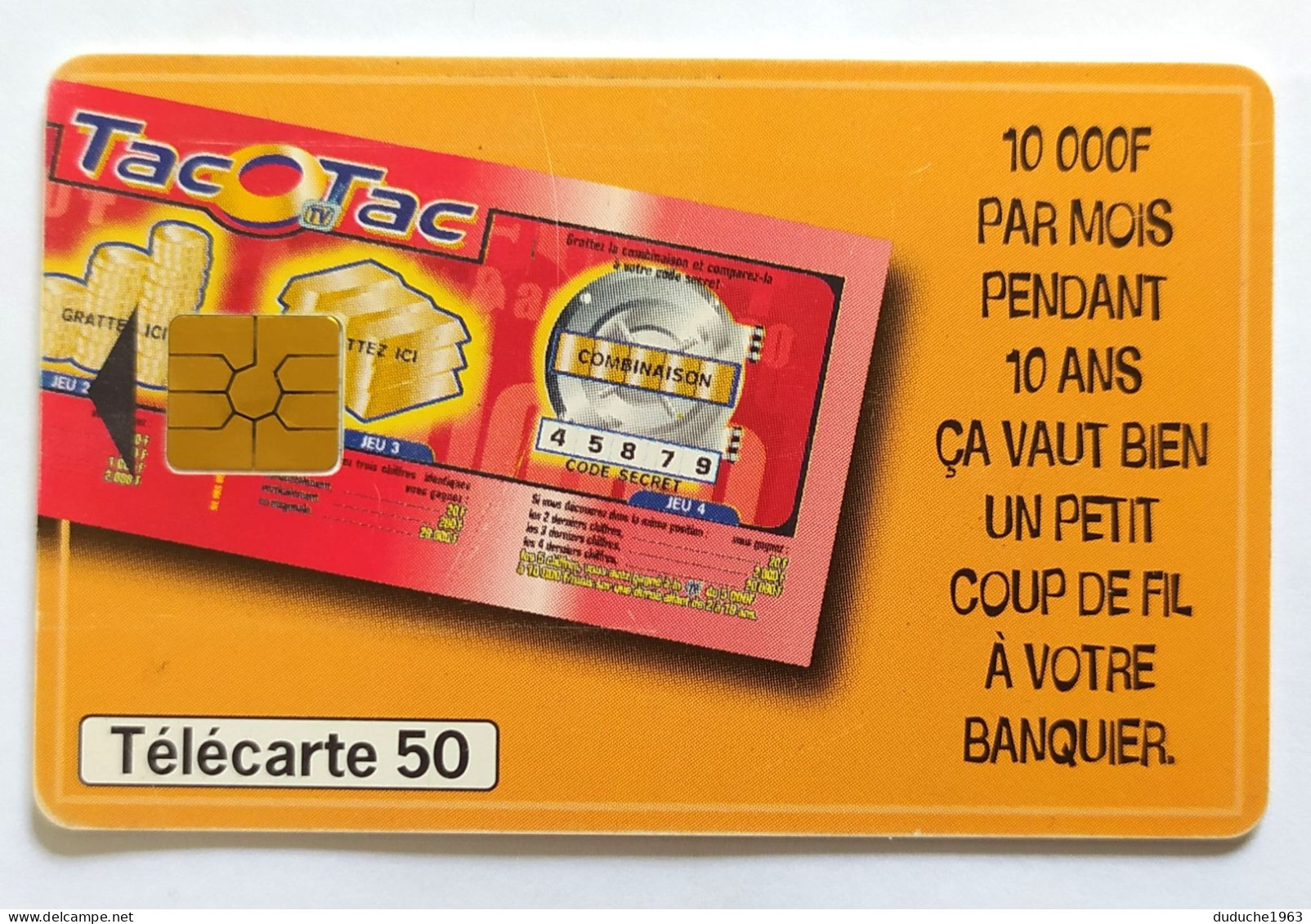 Télécarte France - Française Des Jeux - Tac Au Tac - Non Classificati