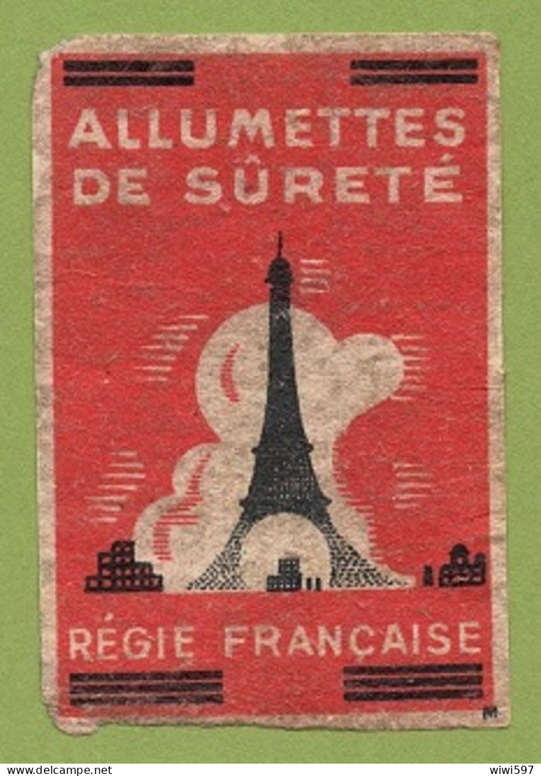 ÉTIQUETTE DE BOITE D'ALLUMETTES- RÉGIE FRANÇAISE - Zündholzschachteletiketten