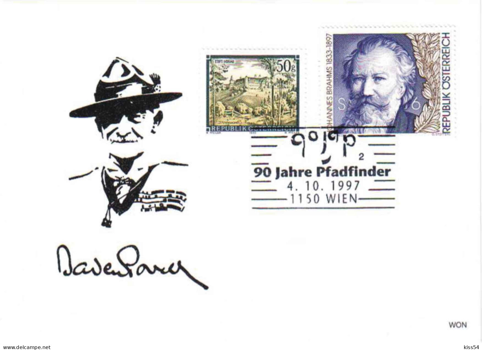 SC 44 - 304 Scout AUSTRIA - Cover - Used - 1997 - Storia Postale