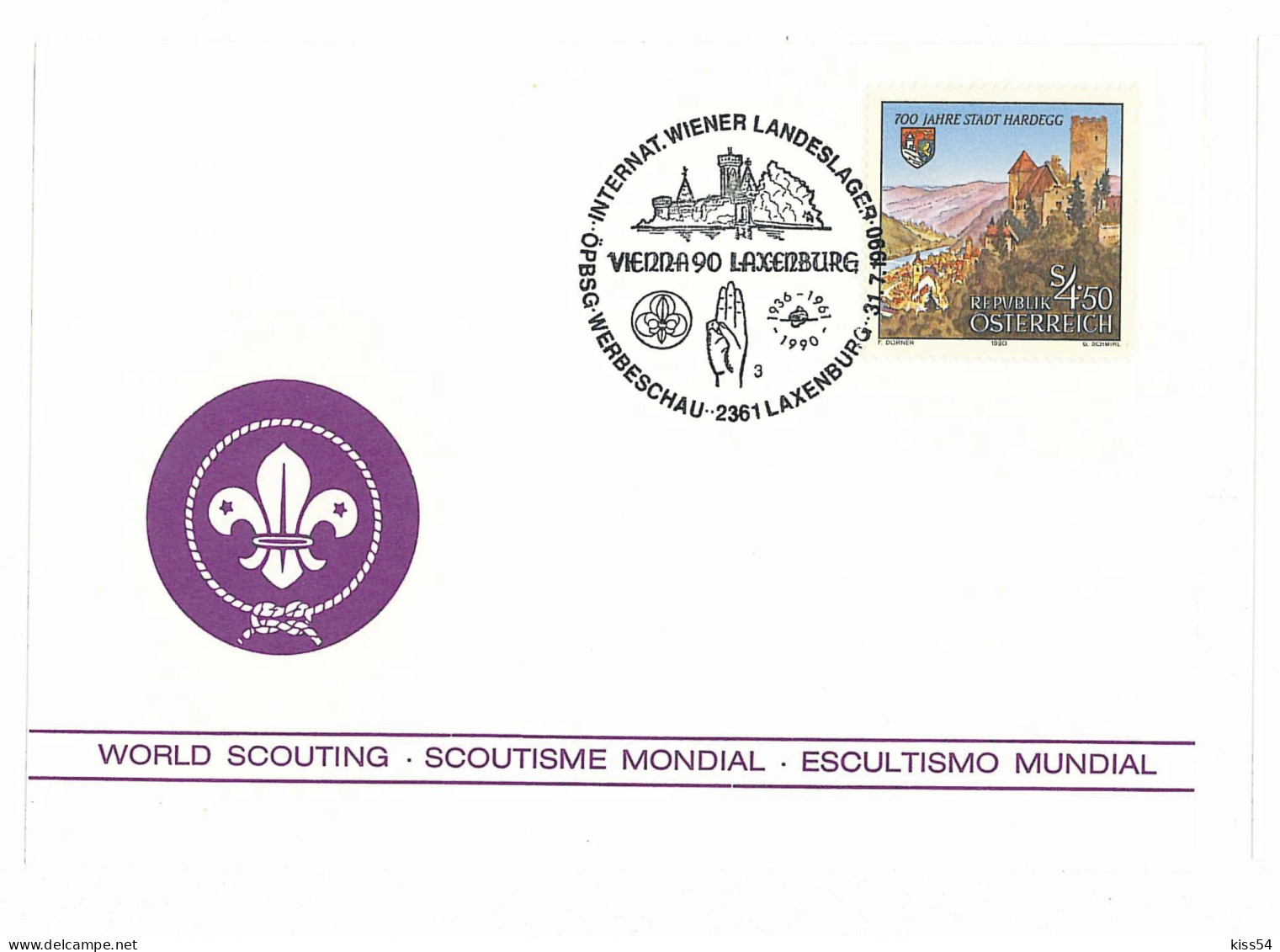 SC 44 - 770 Scout AUSTRIA - Cover - Used - 1990 - Covers & Documents